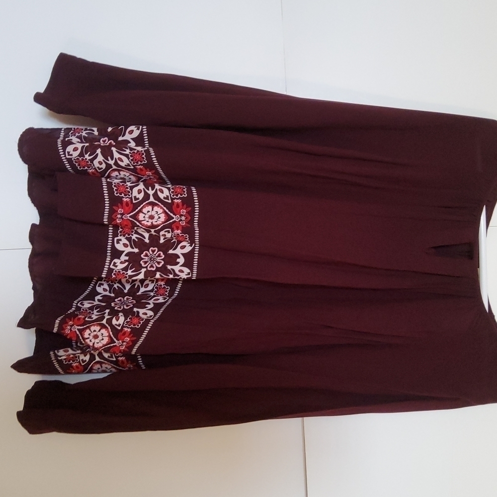 💛🩷 💚❤️ Lightweight Blouse Maroon XL